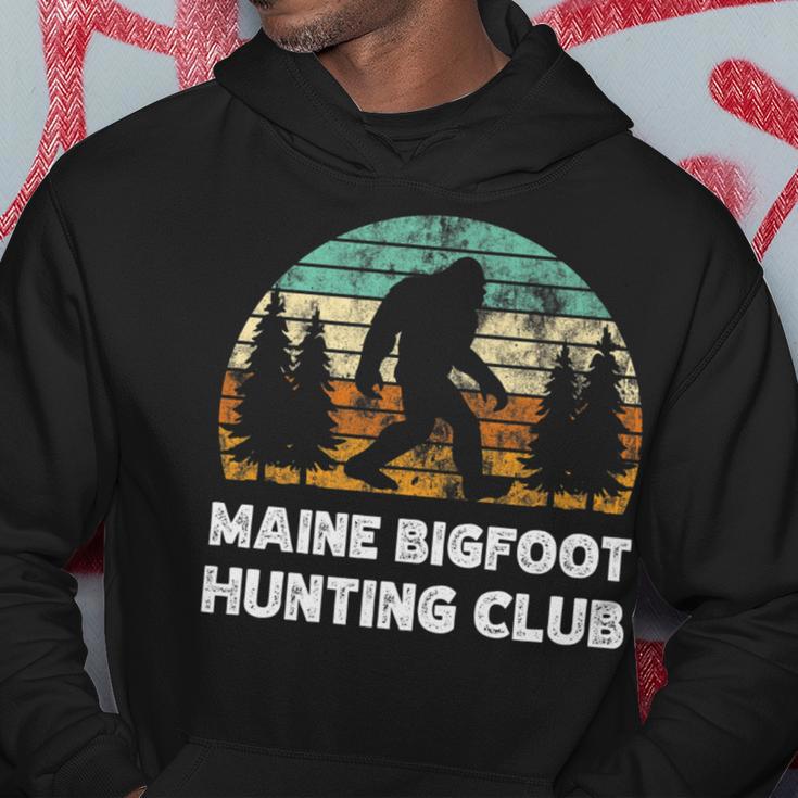 Maine Bigfoot Hunting Club Sasquatch Fan Hoodie Unique Gifts