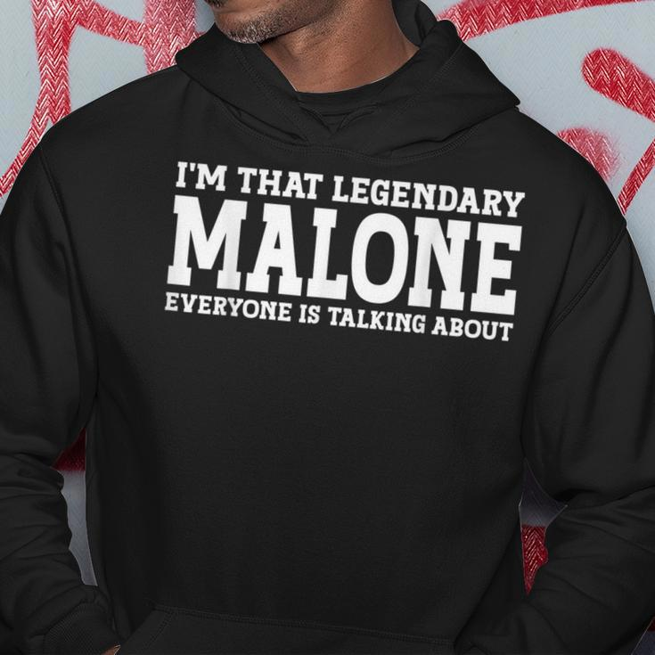 Malone Surname Team Family Last Name Malone Hoodie Funny Gifts