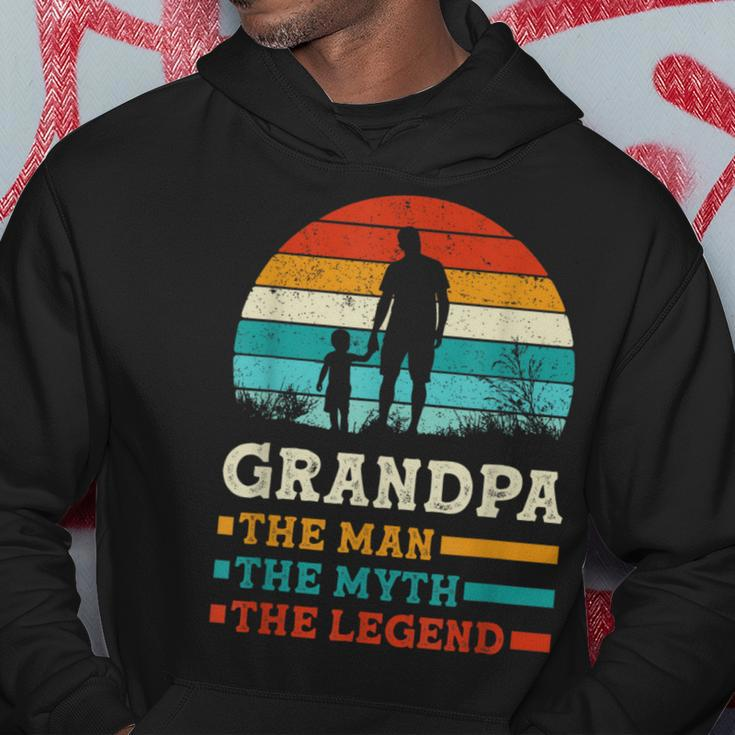 The Man The Myth The Legend Fun Sayings Father's Day Grandpa Hoodie Unique Gifts