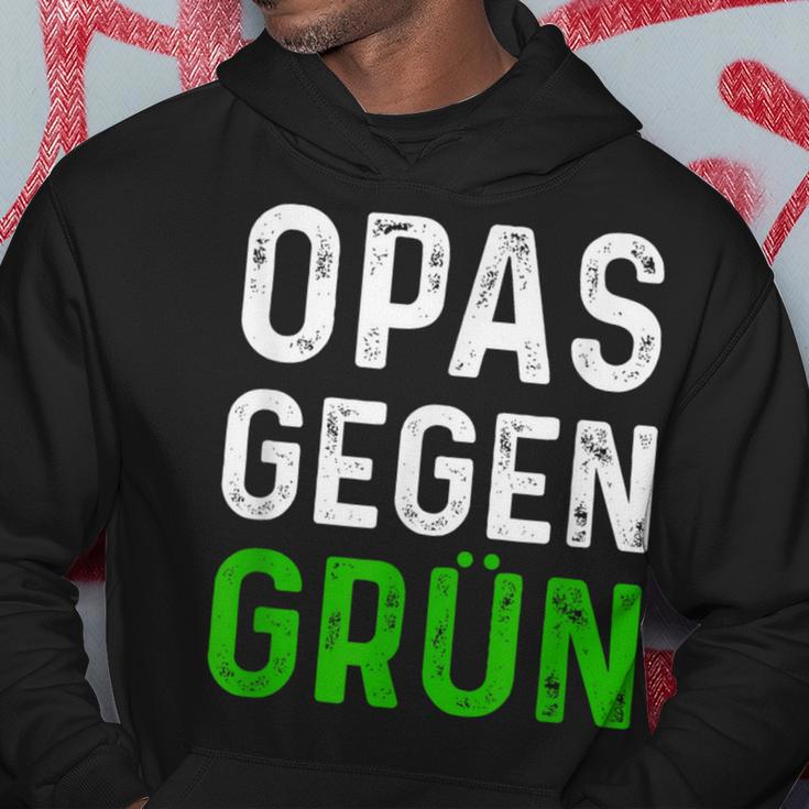 Männer Opas Gegen Grün Spruch Grüne Nein Danke Opa Hoodie Lustige Geschenke