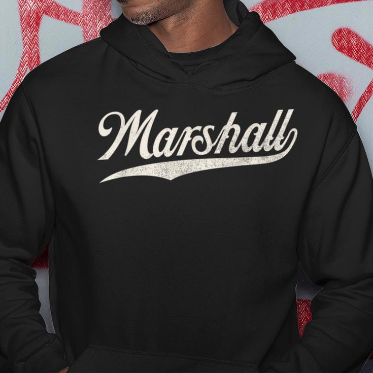 Marshall Name Retro Vintage Marshall Given Name Hoodie Funny Gifts