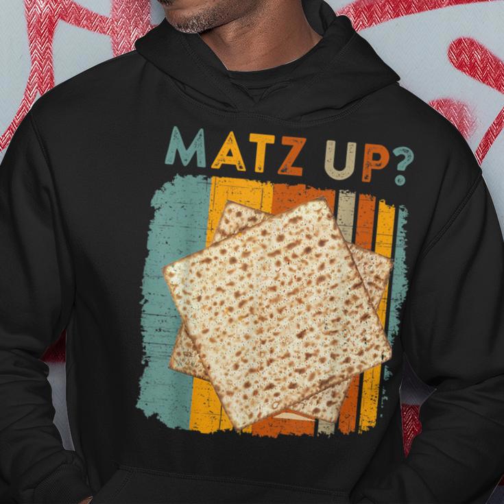 Matz Up Matzo Slang Wassup What's Up Wuzzup Pessah Sweat à capuche Cadeaux drôles