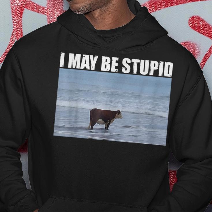 I May Be Stupid Cow Meme I May Be Stupid Hoodie Funny Gifts