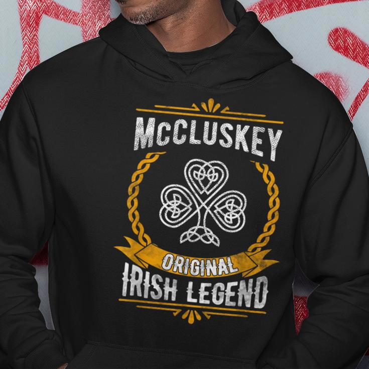 Mccluskey Irish Name Vintage Ireland Family Surname Hoodie Funny Gifts