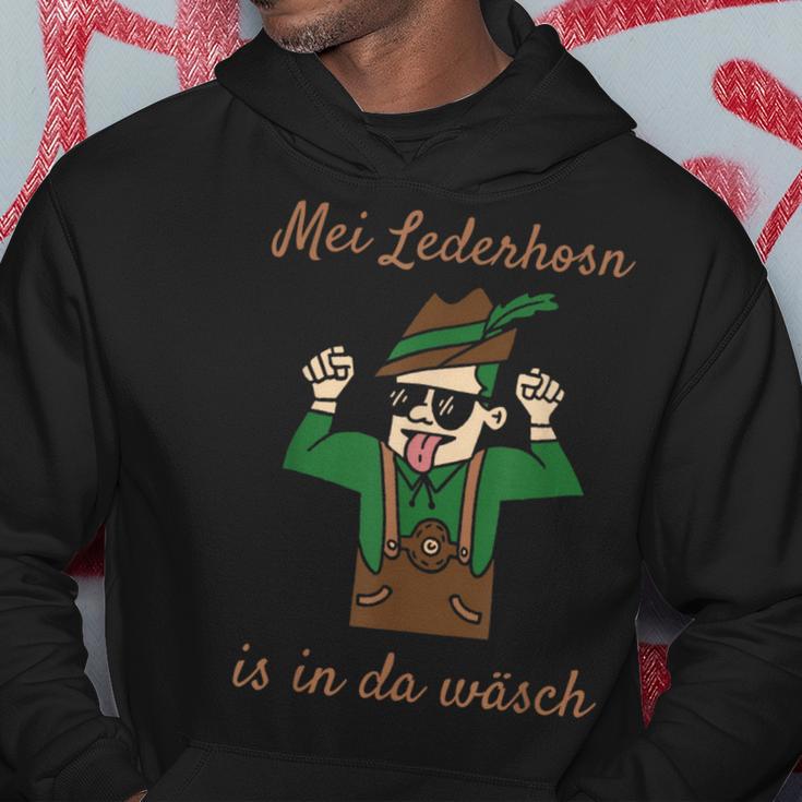 Mei Lederhosn Is In Da Wäsch Ersatz Lederhosen Schwarzes Hoodie Lustige Geschenke