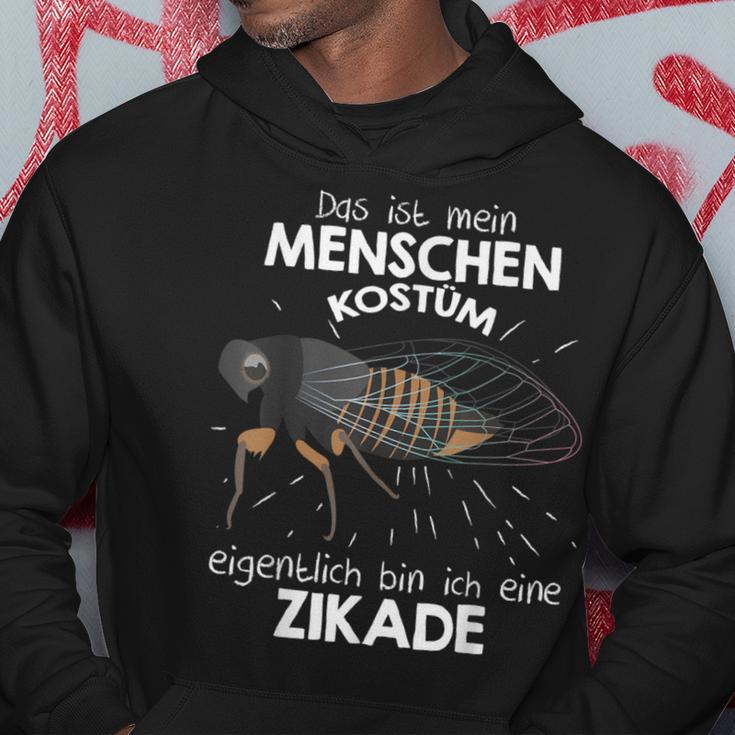 Mein Menschen Kostüm Bin Ich Eine Zikada Hoodie Lustige Geschenke