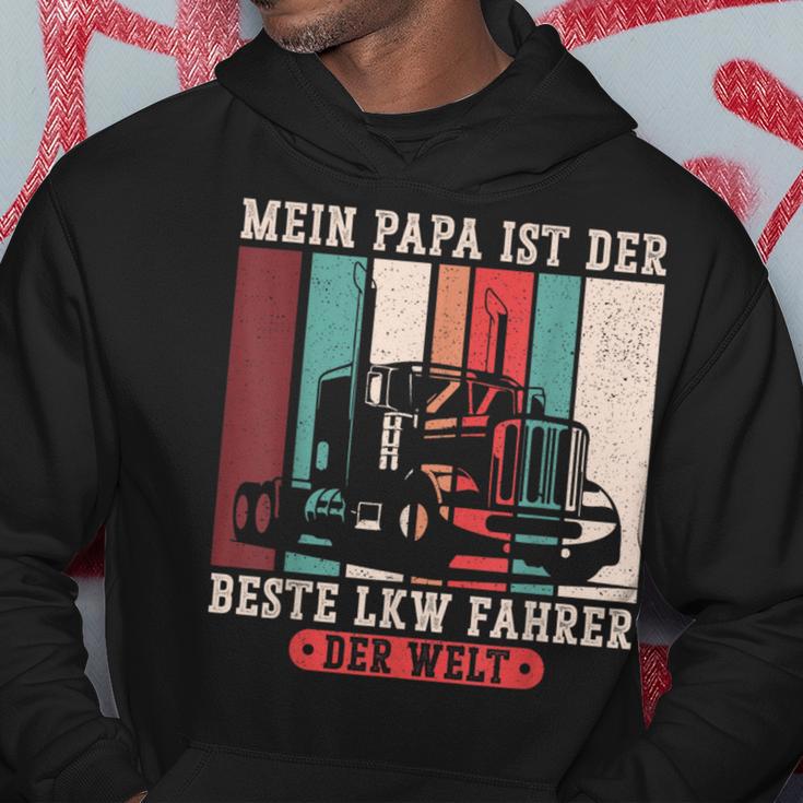 Mein Papa Ist Der Beste Lkw Driver Der Welt Papa Retro Kapuzenpullover Lustige Geschenke