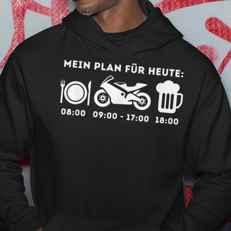 Mein Plan Für Heute Motorradfahrer Hoodie Lustige Geschenke