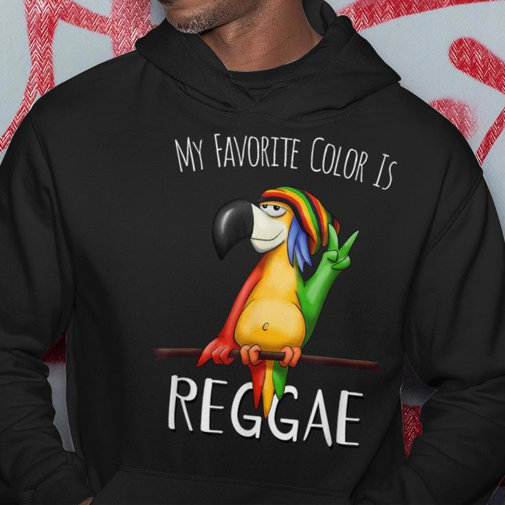 Meine Lieblingsfarbe Ist Reggae Casual Rasta Parrot Hoodie Lustige Geschenke