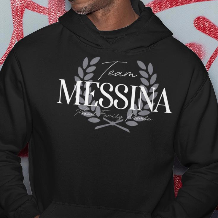 Membre De La Famille Fier De L'équipe Messina Sweat à capuche Cadeaux drôles