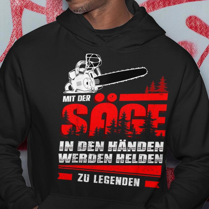 Men's Mit Der Säge In Den Hände Werden Helden Zu Legend Hoodie Lustige Geschenke