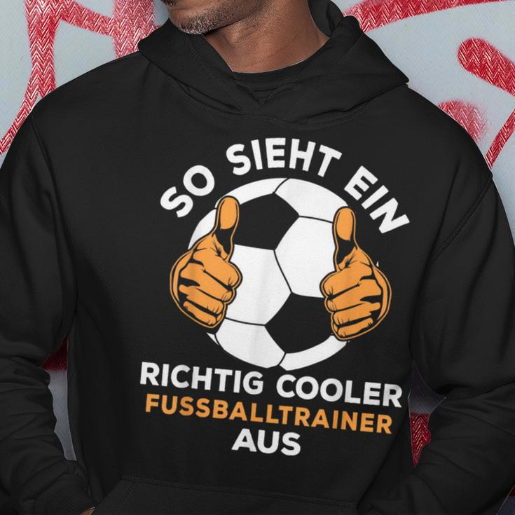 Men's Richtig Cool Football Trainer Black S Hoodie Lustige Geschenke