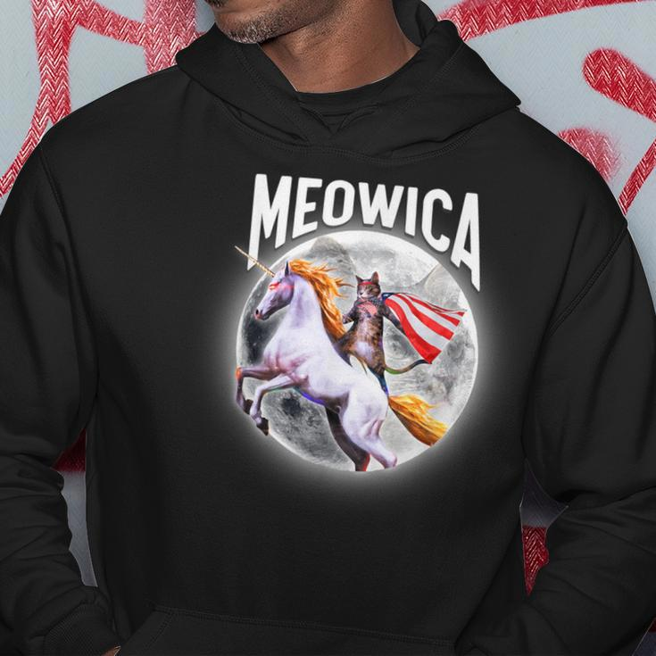 Meowica Total Solar Eclipse 2024 Cat Unicorn Hoodie Personalized Gifts