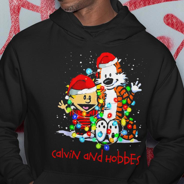 Merry Christmas Calvins And Arts Comics Hobbes For Fans Hoodie Personalized Gifts