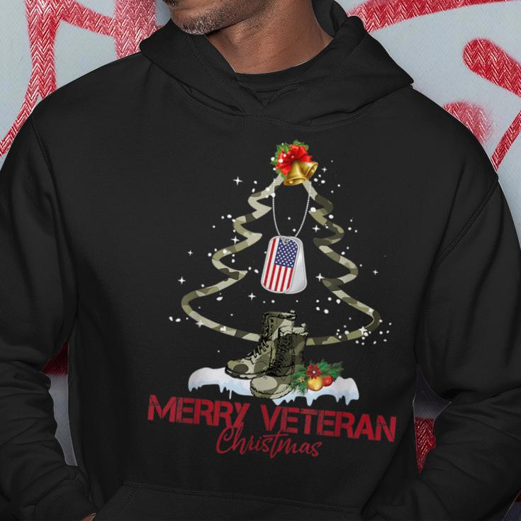 Merry Veteran Christmas Army Camo Xmas Tree Christmas Hoodie Unique Gifts