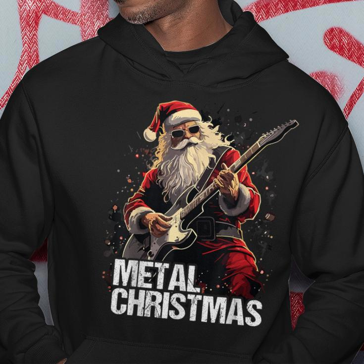 Metal Christmas Christmas Santa Guitar Hoodie Lustige Geschenke