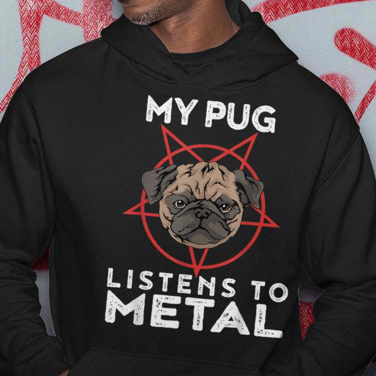 Metal Pug Goth And Heavy Metal Animal Hoodie Unique Gifts