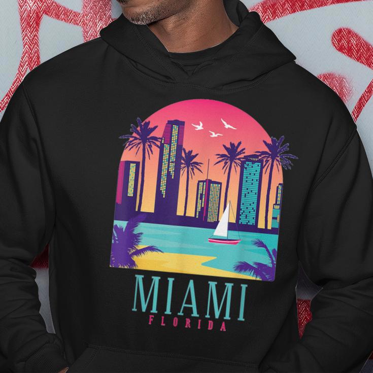 Miami Florida Vintage Retro Usa America Souvenir Hoodie Unique Gifts