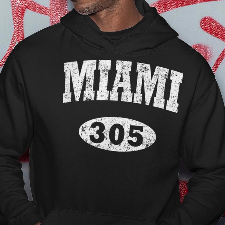 Miami Vintage Florida Area Code 305 Hoodie Unique Gifts