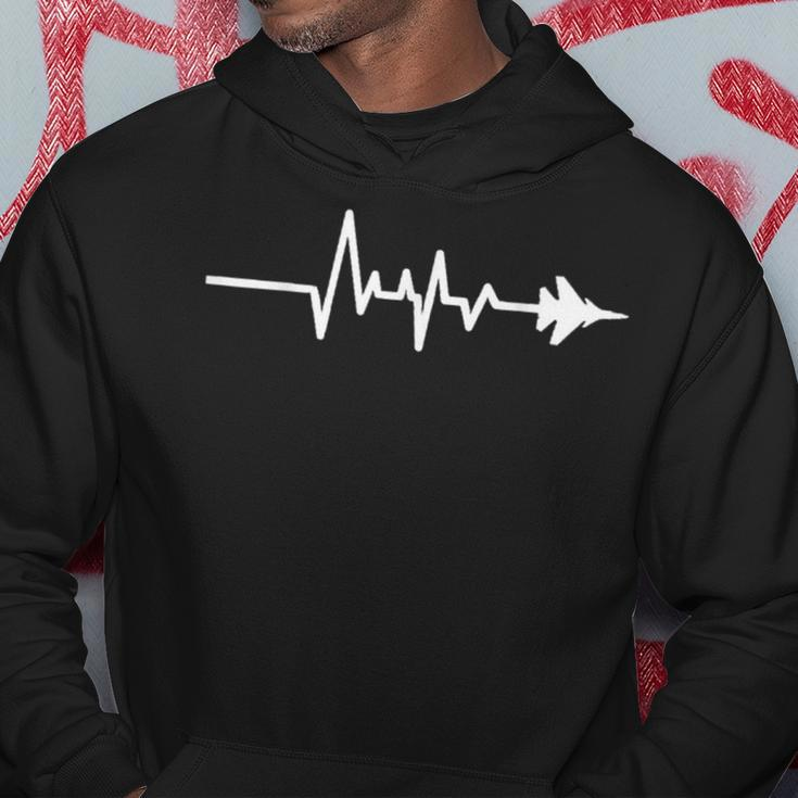 Military Fighter Jet Aircraft Heartbeat Hoodie Unique Gifts
