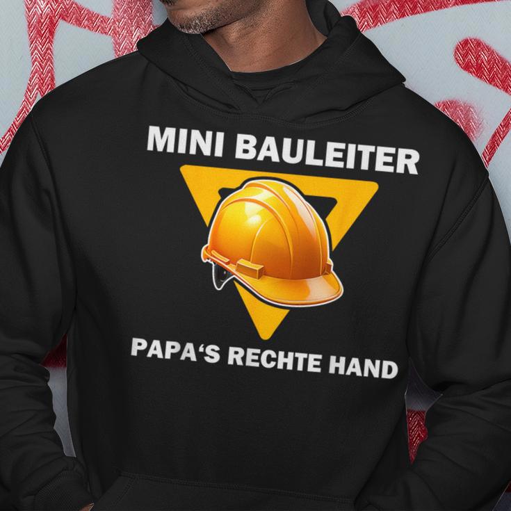 Mini Bauleiter Papa's Rechte Hand Kinder Bauleiter Outfit Kapuzenpullover Lustige Geschenke