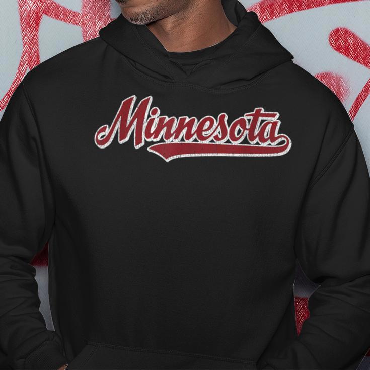 MinnesotaVintage Sports Retro Script Hoodie Unique Gifts