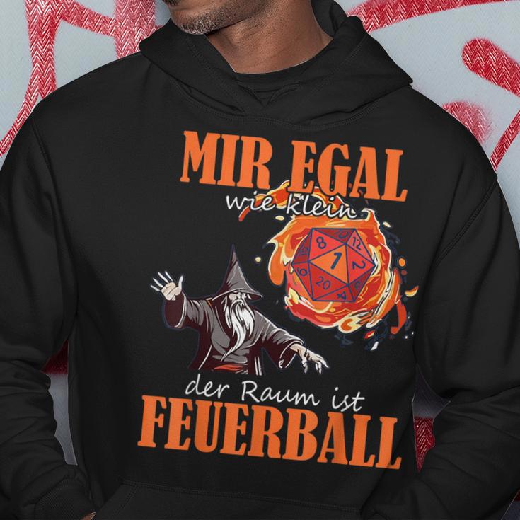 Mir Egal Feuerball Mir Egal Wie Klein Der Raum Ist Kapuzenpullover Lustige Geschenke