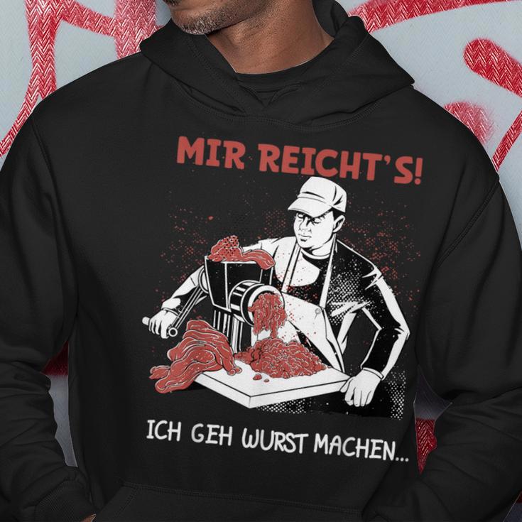 Mir Reicht's Ich Geh Wurst Machen Butcher Hoodie Lustige Geschenke