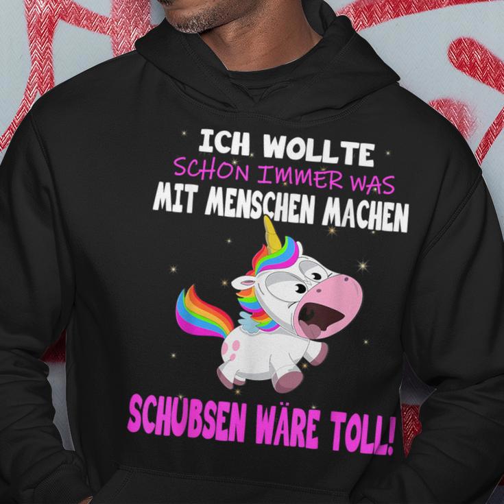 Was Mit Menschen Machen Unicorn Saying Hoodie Lustige Geschenke