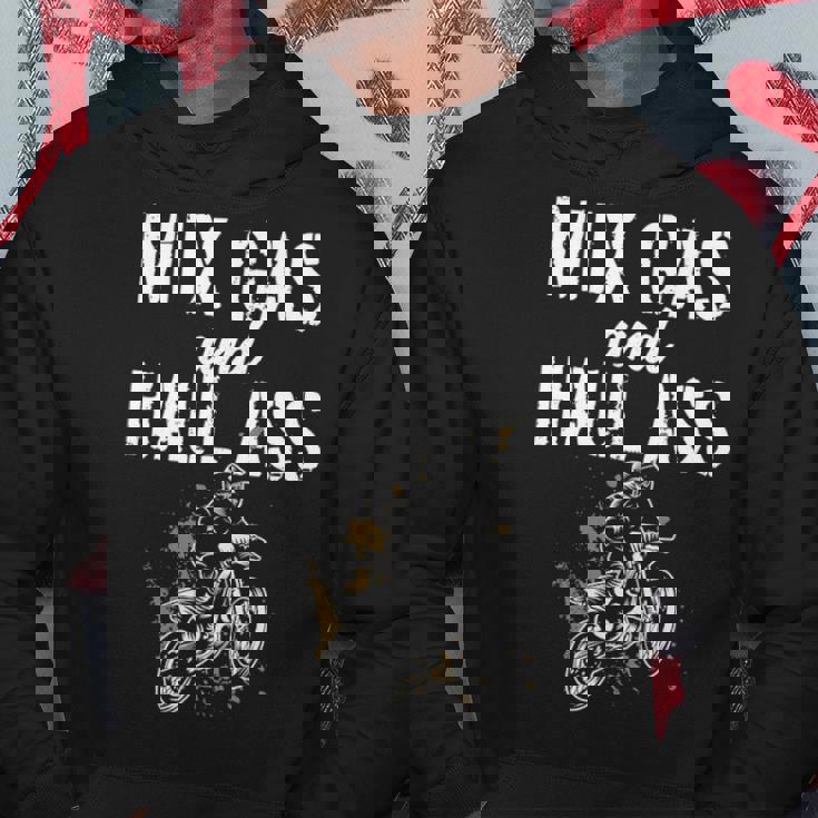 Mix Gas And Haul Ass Mixing Gas Hauling Ass Motocross Hoodie Unique Gifts