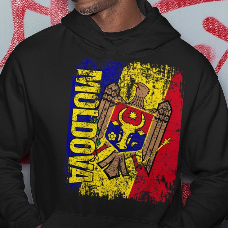 Moldova Flag Vintage Distressed Moldova Hoodie Unique Gifts