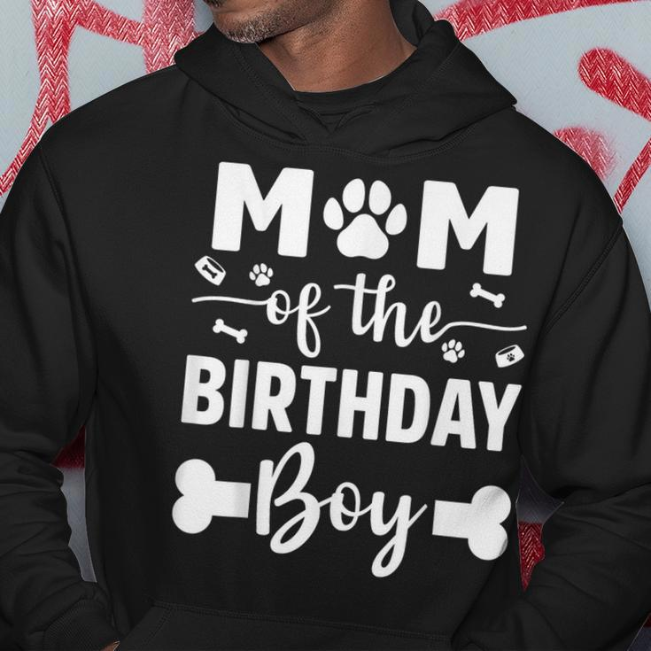 Mom Of The Birthday Boy Dog Paw Dogs Lovers Bday Party Hoodie Unique Gifts