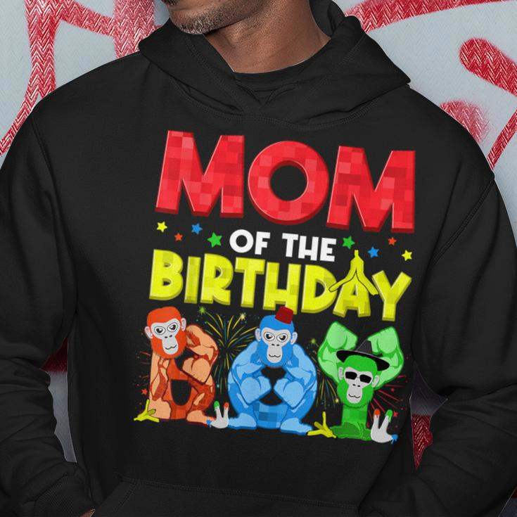 Mom And Dad Birthday Boy Gorilla Game Family Matching Hoodie Funny Gifts