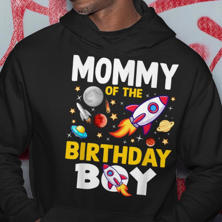 Mommy Of The Birthday Boy Space Bday Party Celebration Hoodie Personalized Gifts