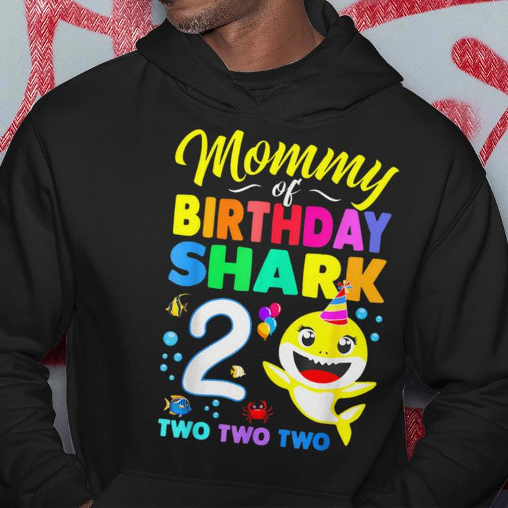 Mommy Of Birthday Shark 2Nd Matching Oufit Party For Family Hoodie Unique Gifts
