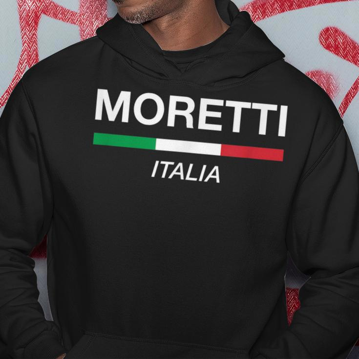 Moretti Italian Name Italy Flag Italia Family Surname Hoodie Funny Gifts