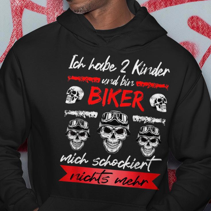 Motorcycle Rider Ich Habe 2 Kinder And Bin Biker Motorcycle Hoodie Lustige Geschenke