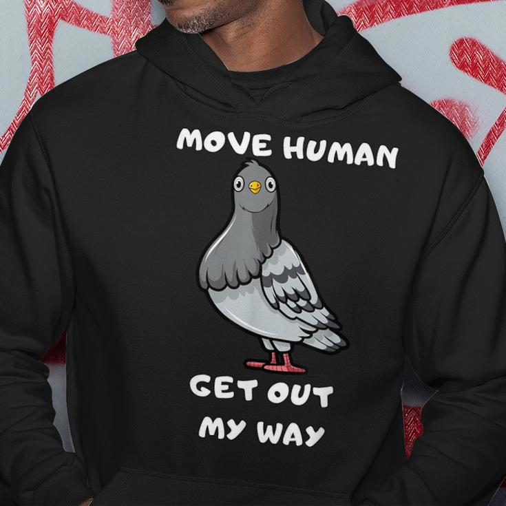 Move Human Geh Mir Aus Dem Weg Meme Pigeon Hoodie Lustige Geschenke