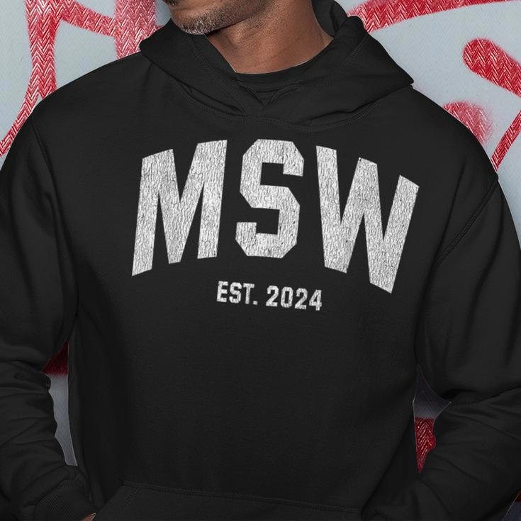 Msw Graduation 2024 Master Social Work Grad Hoodie Funny Gifts