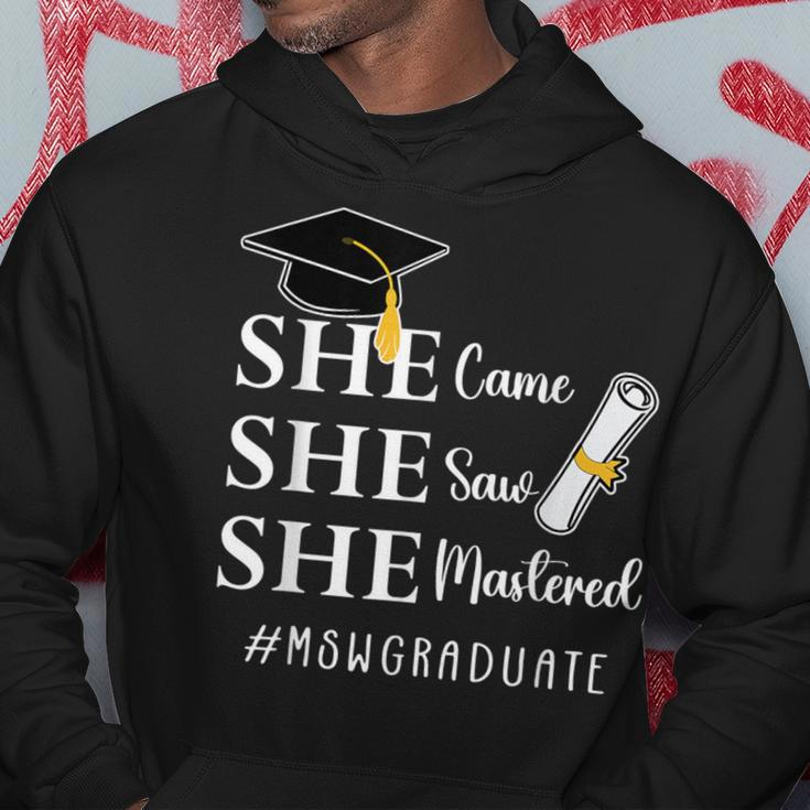 Msw Master’S Degree Master Of Social Work Graduation Hoodie Funny Gifts