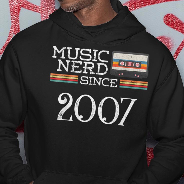 Music Nerd Since 2007 13Th Birthday Music Lover Musical Hoodie Unique Gifts