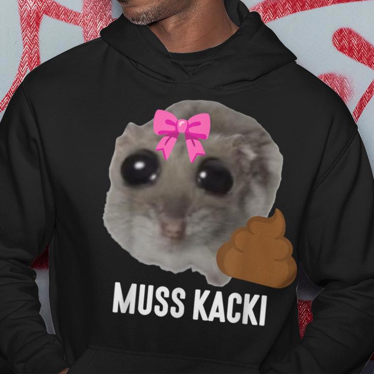 Muss Kacki Sad Hamster Meme Aus Dem Weg Muss Kacken Kaka Hoodie Lustige Geschenke