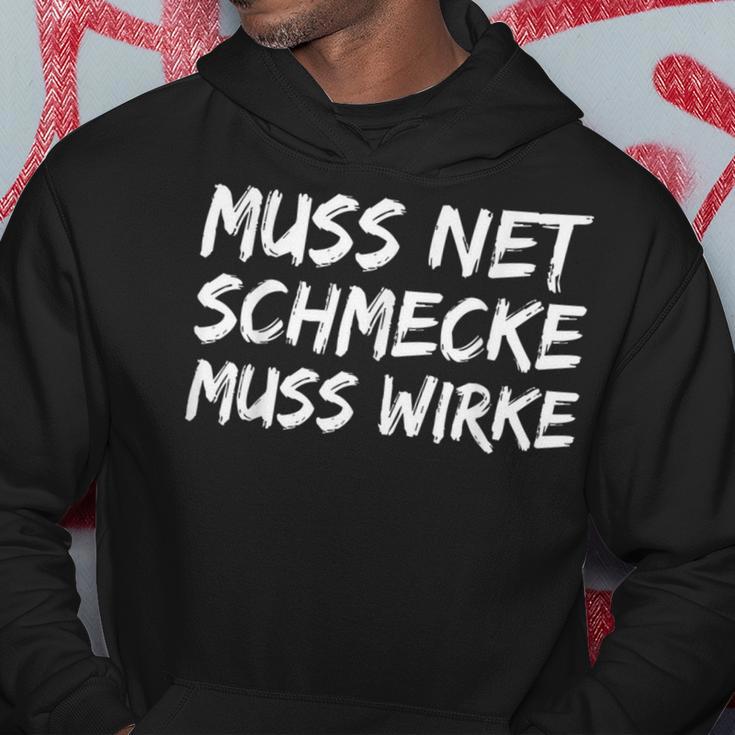 Muss Net Schmaste Muss Wirke Bodybuilder S Kapuzenpullover Lustige Geschenke