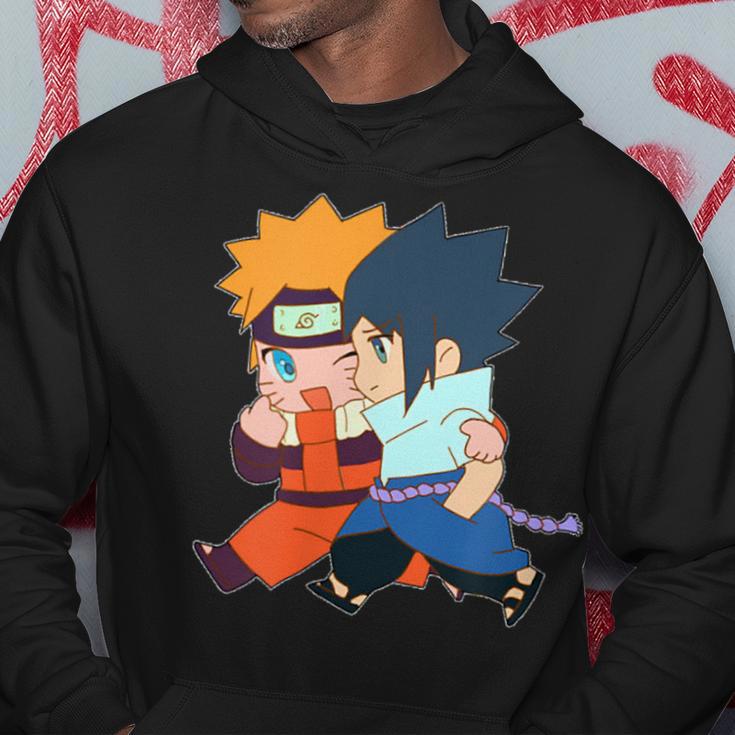 Narusasu I Sasunaru Kiss And Couple Walk Chibi Anime Figure Hoodie Unique Gifts