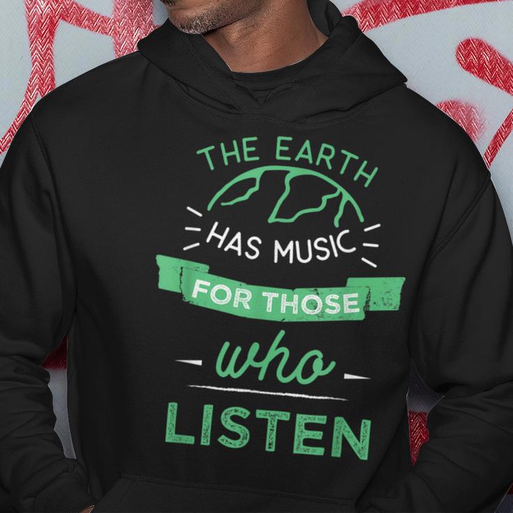 Nature Theme Earth Quote Earth Music Vintage Novelty Hoodie Unique Gifts