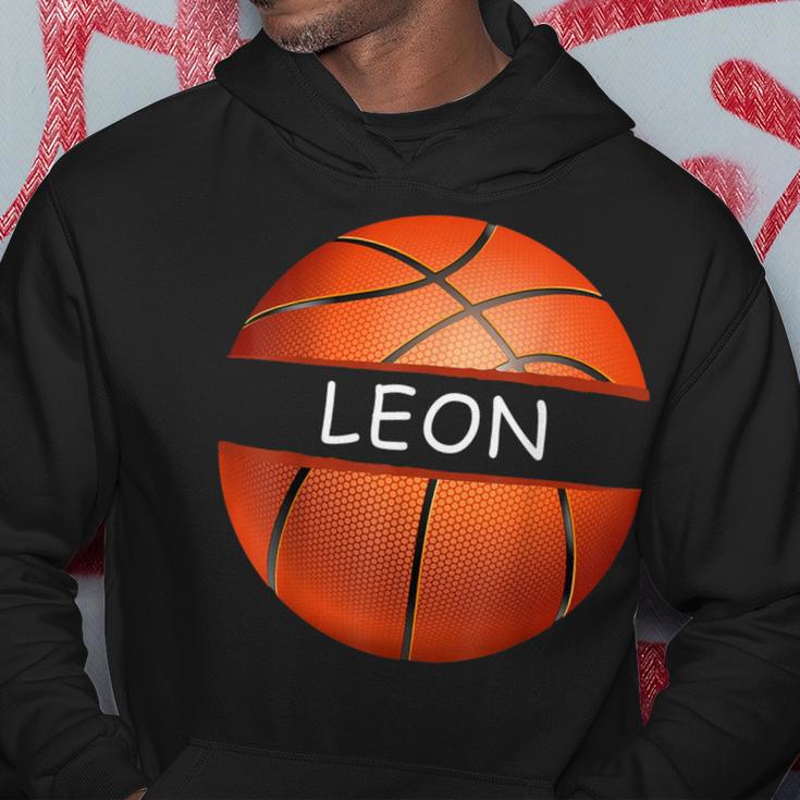 Neuheit Personalisierte Name Leon Sport Basketball Hoodie Lustige Geschenke