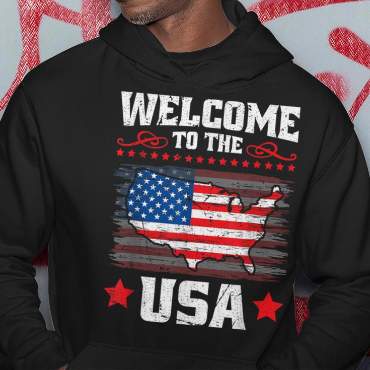 New Us Citizen Us Flag American Immigrant Citizenship Hoodie Unique Gifts