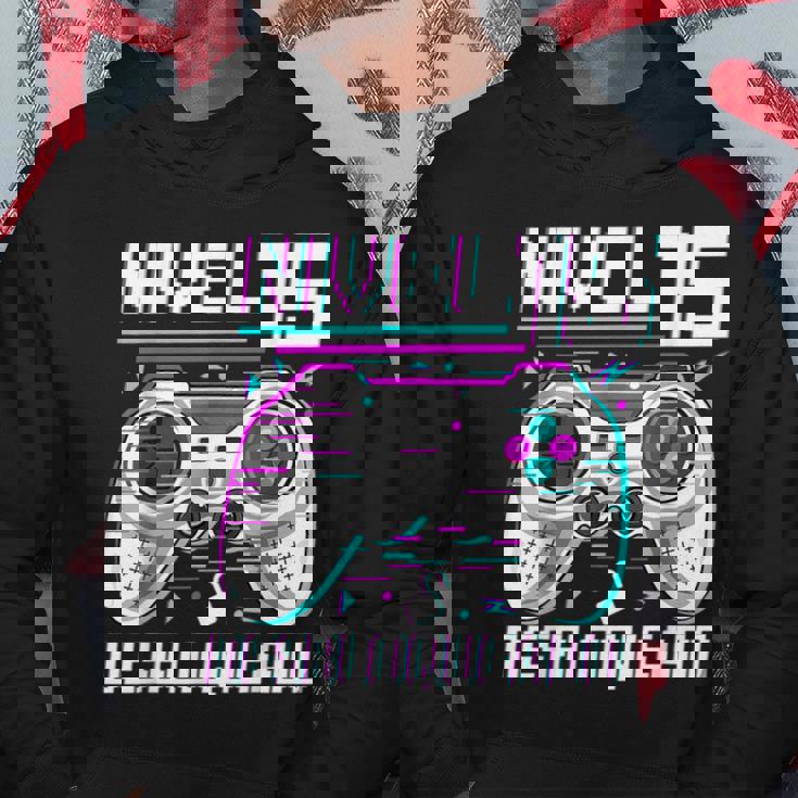 Nivel 15 Desbloqueado Cumpleaños 15 Años Sudadera Regalos divertidos