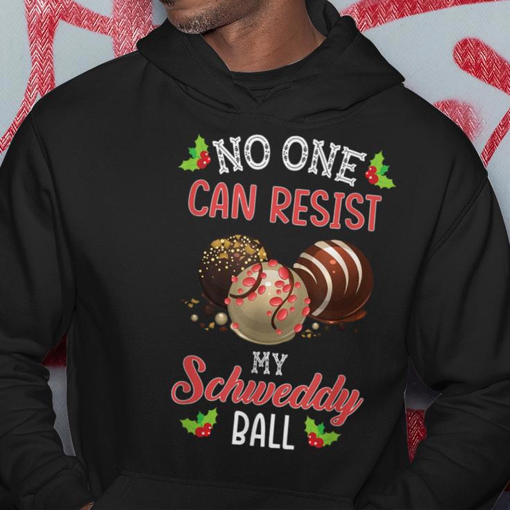 No One Can Resist My Schweddy Ball Candy Christmas Hoodie Unique Gifts