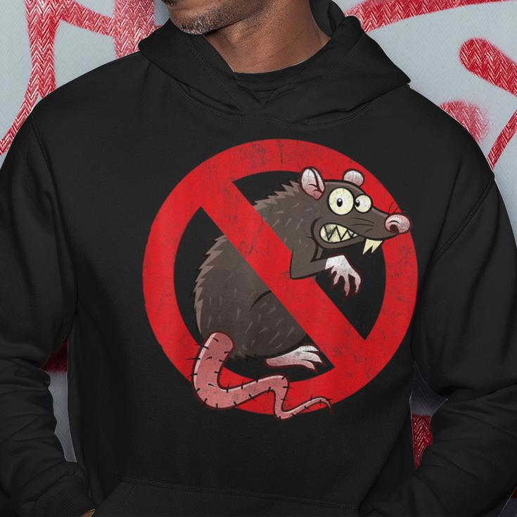 No Rats Union Pest Control Rat Sign Gag No Rats Allowed Hoodie Funny Gifts